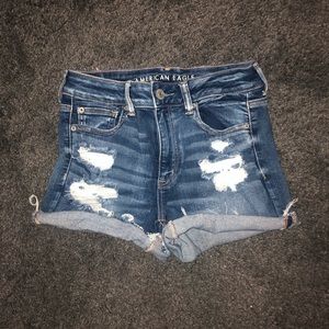 american eagle hi-rise shortie